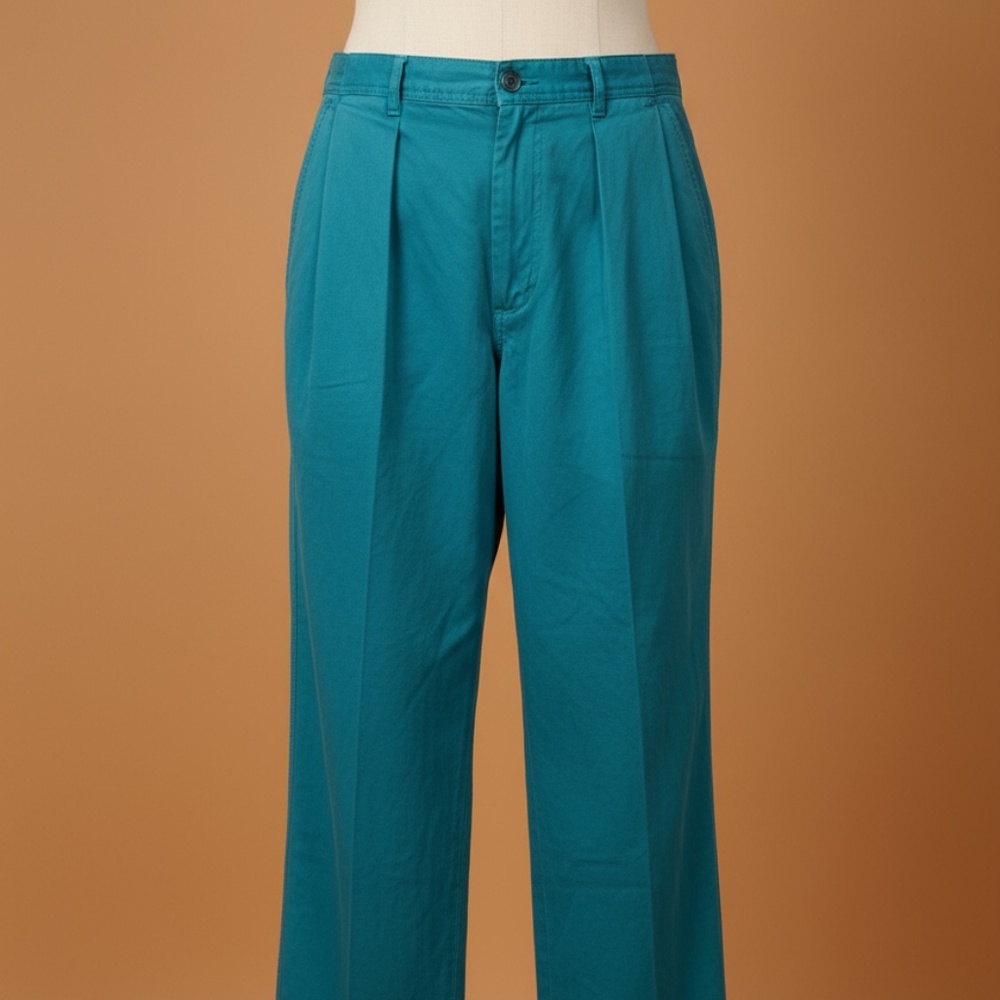 Gotcha Pleated Surf Chinos Teal 100% Cotton 36